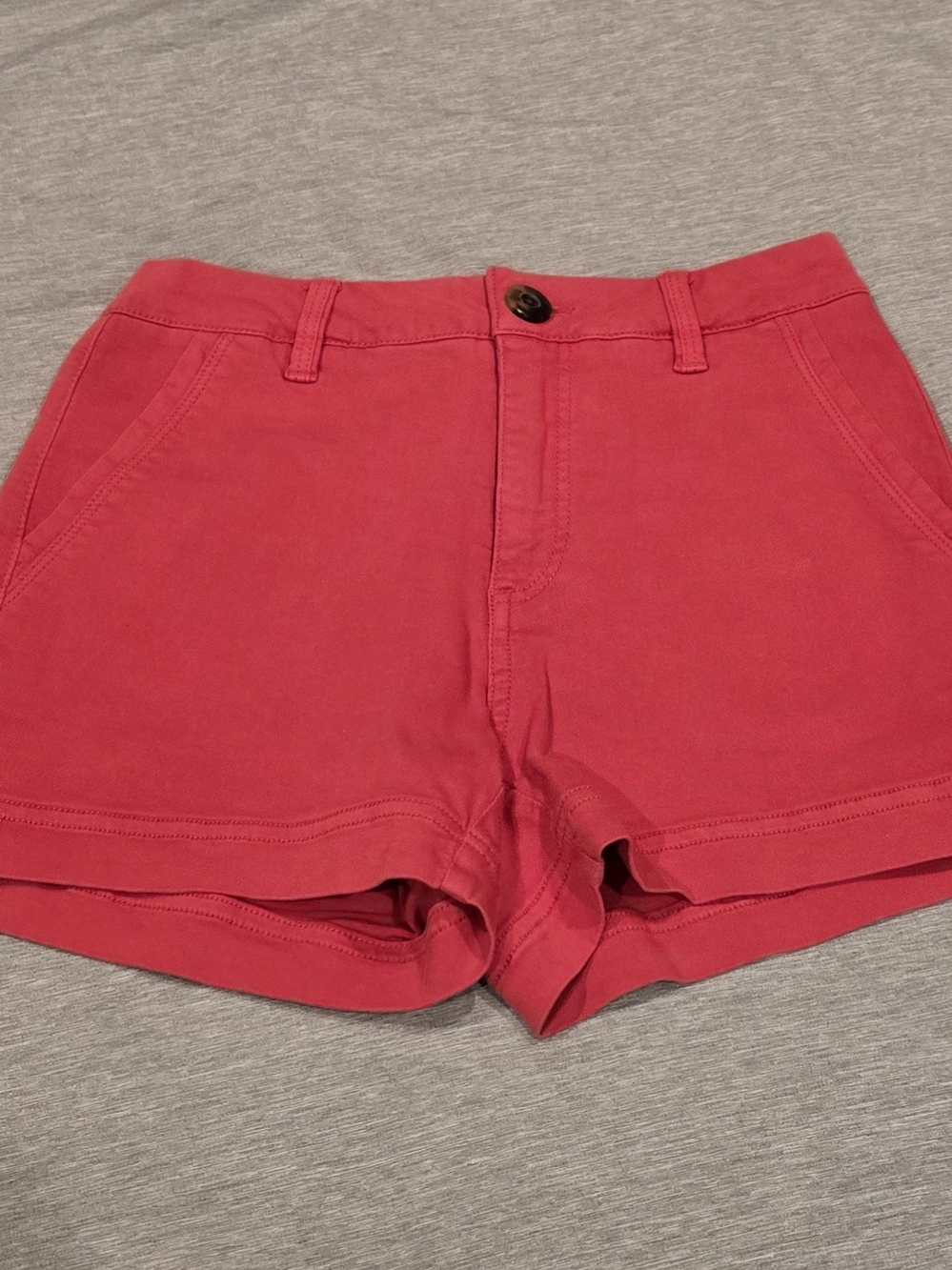 Women’s BKE Red High Waist Stretch Shorts
